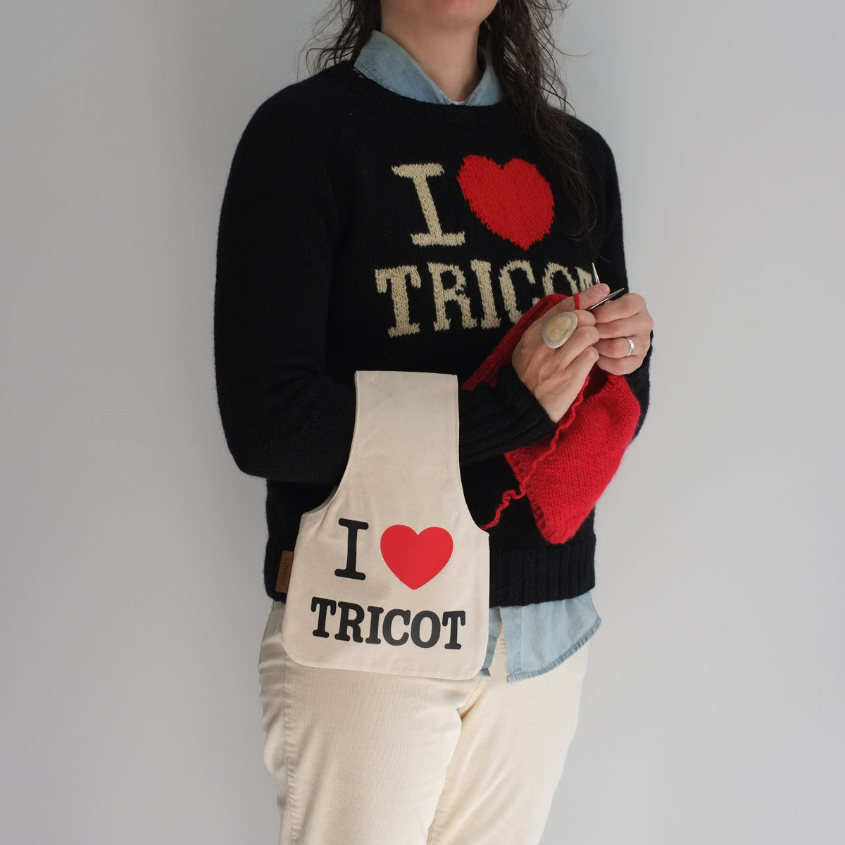 Sac de projet I ♥ Tricot