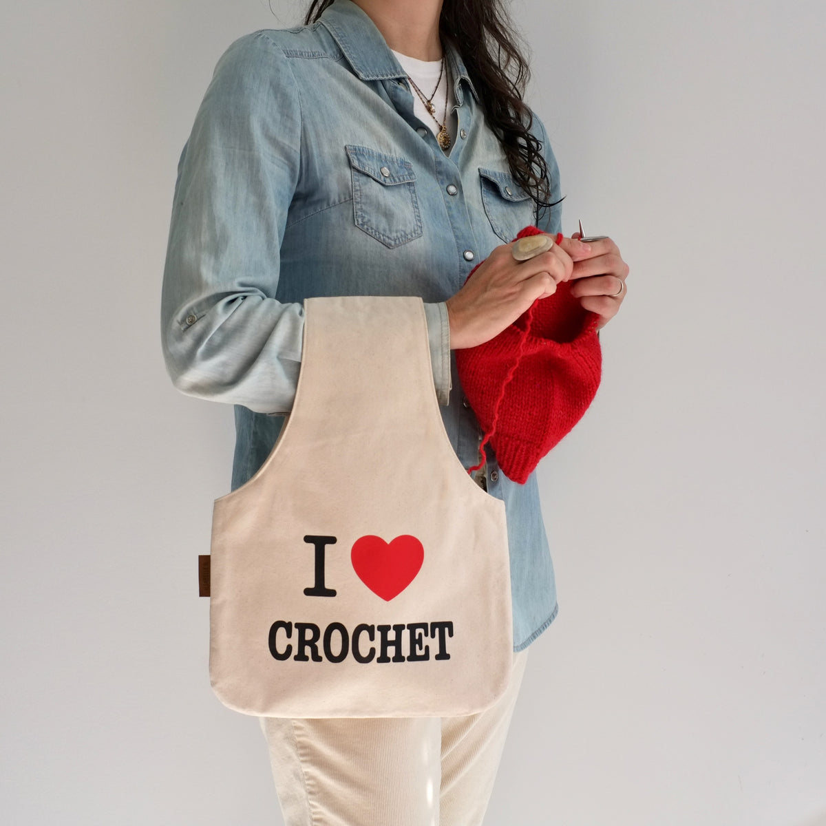 Sac de projet I ♥ Crochet