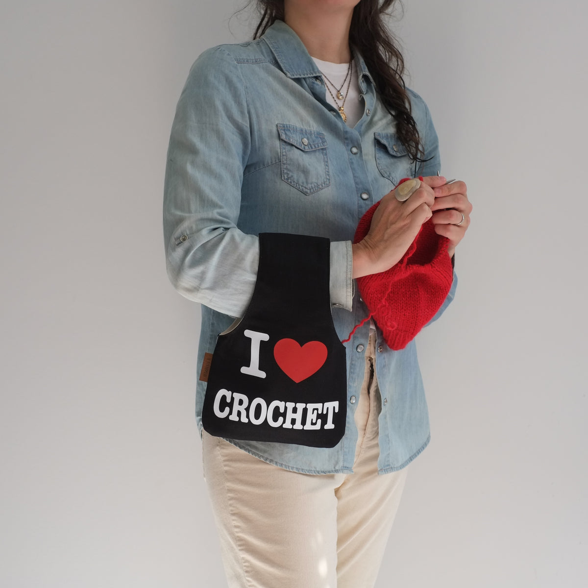 Sac de projet I ♥ Crochet