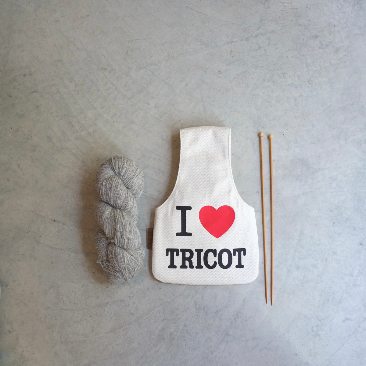 Sac de projet I ♥ Tricot