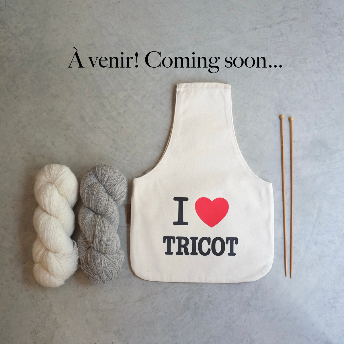 Sac de projet I ♥ Tricot
