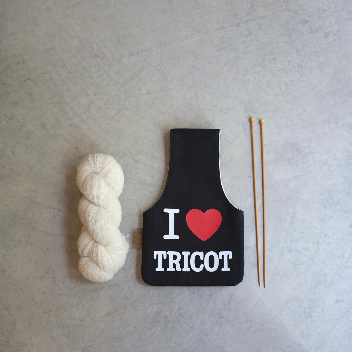 Sac de projet I ♥ Tricot
