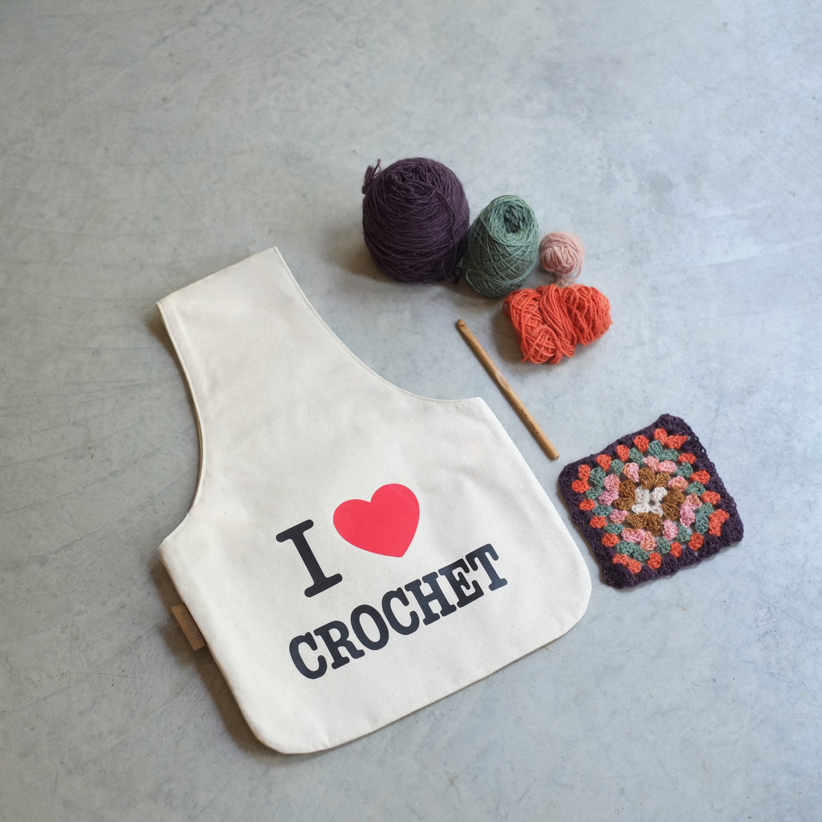Sac de projet I ♥ Crochet
