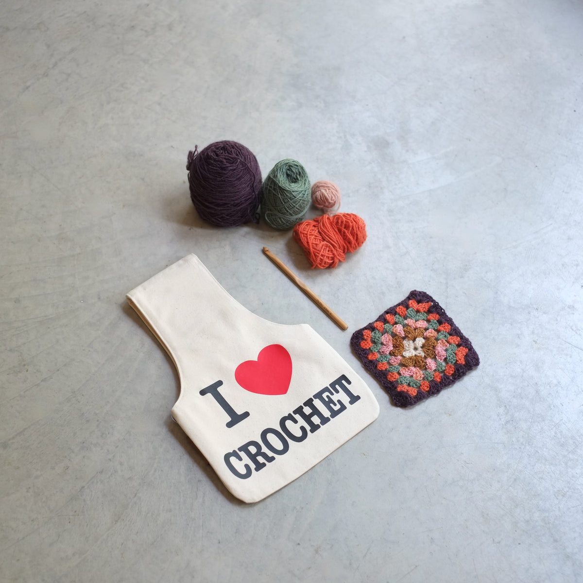 Sac de projet I ♥ Crochet